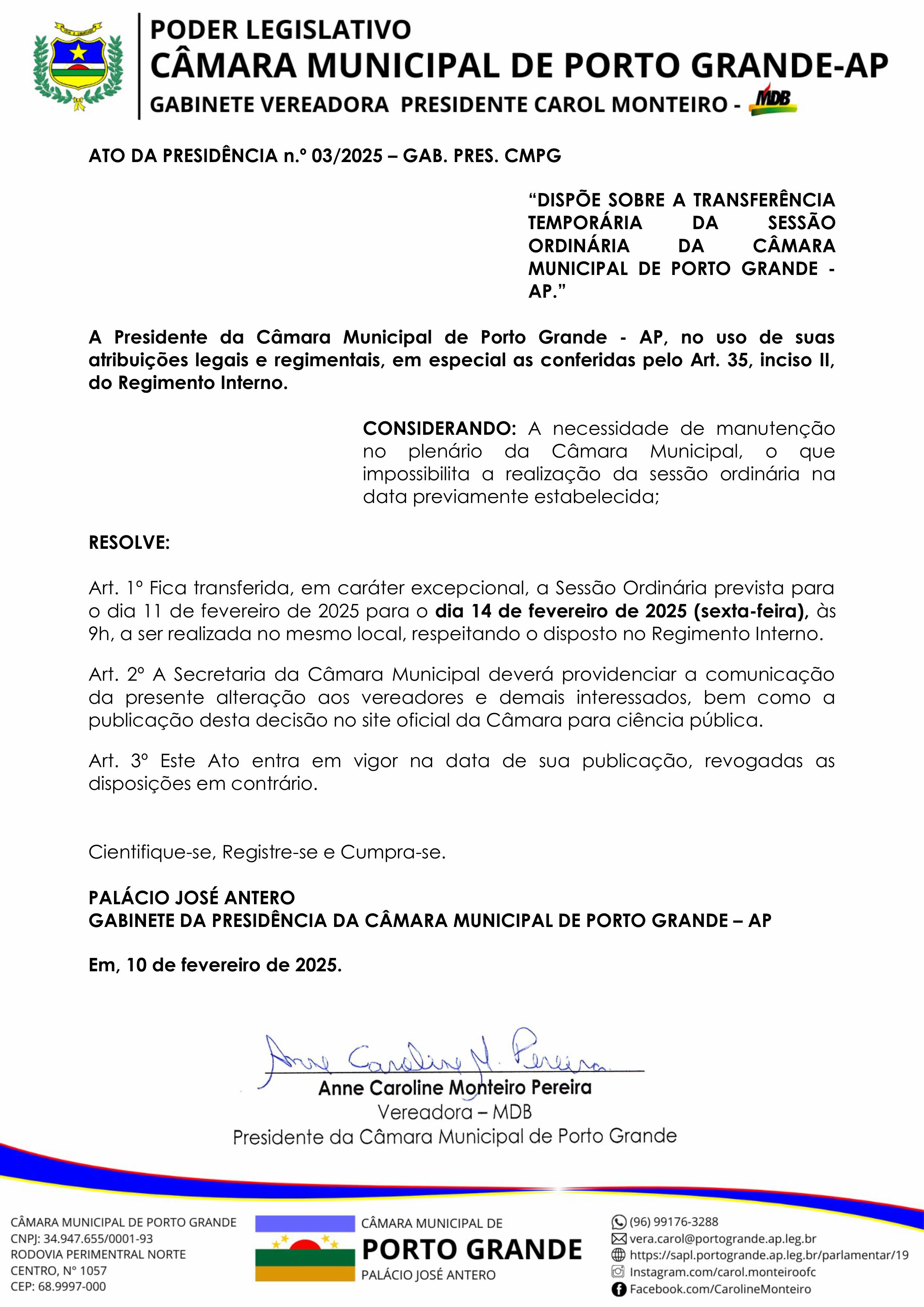 COMUNICADO OFICIAL