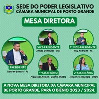 Nova Mesa Diretora da Câmara Municipal de Porto Grande é Eleita por Aclamação